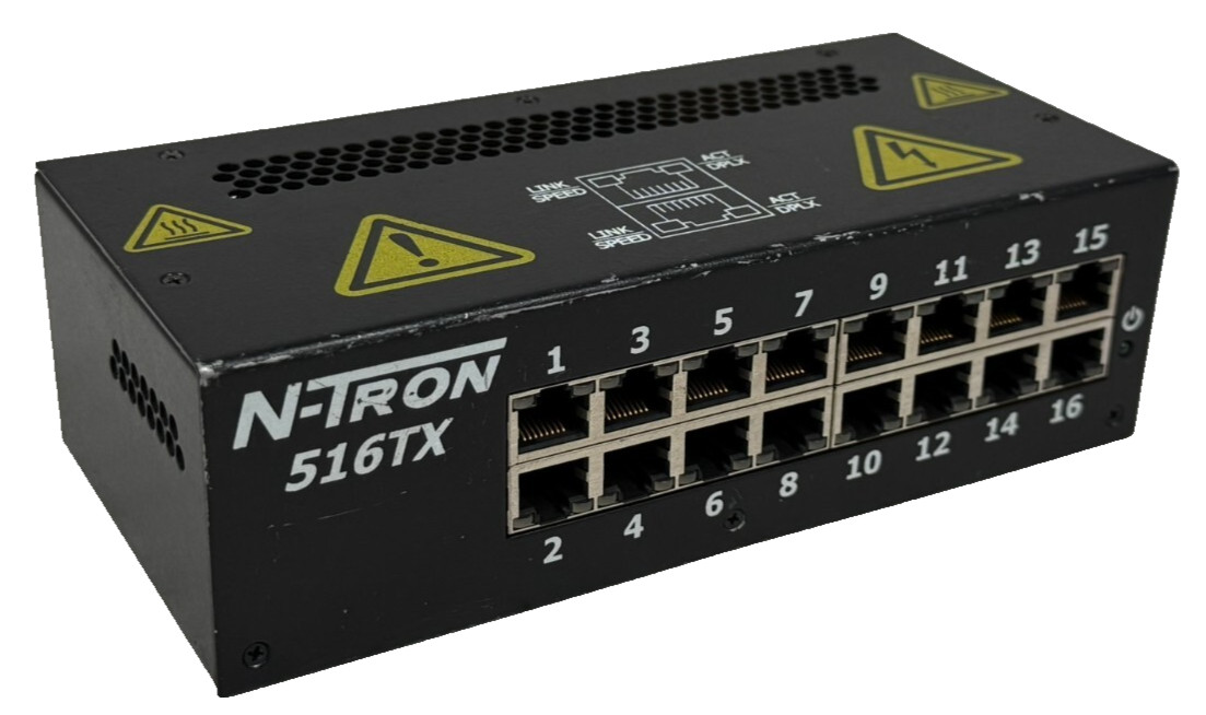 USED N-TRON 516TX INDUSTRIAL ETHERNET SWITCH 16-PORT