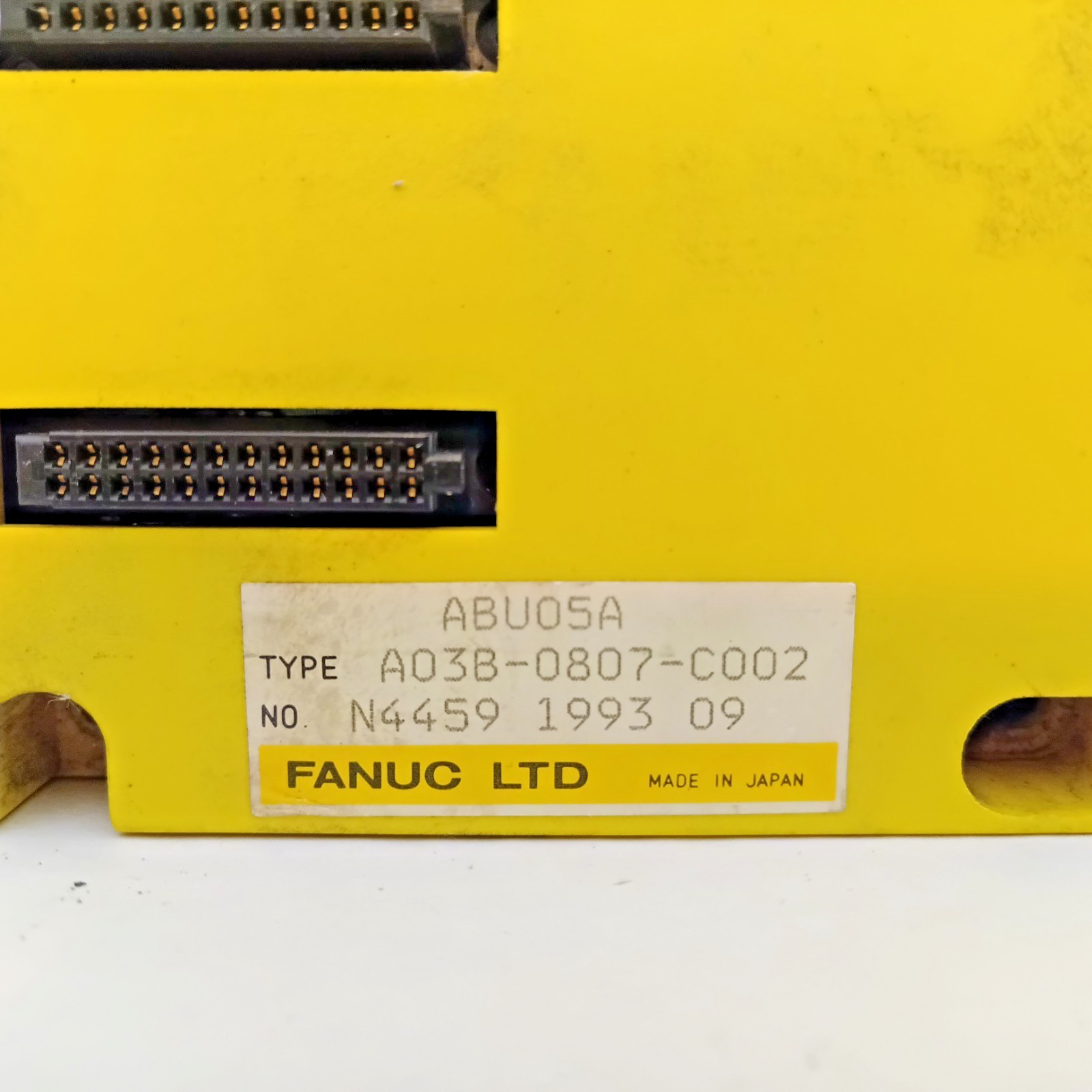 Fanuc A03B-0807-C002 I/O Base Rack Backplane Module Unit ABU05A