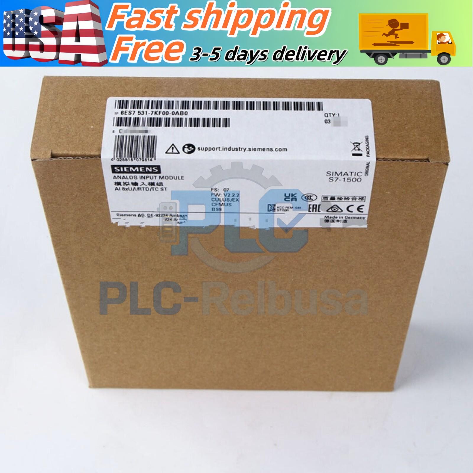 New Siemens 6ES7 531-7KF00-0AB0 6ES7531-7KF00-0AB0 S7-1500 analog input module