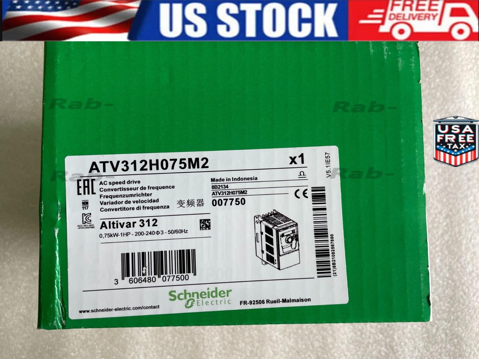 ATV312H075M2 Inverter 0.75KW 220V ATV312H075M2 Ship US Free TAX