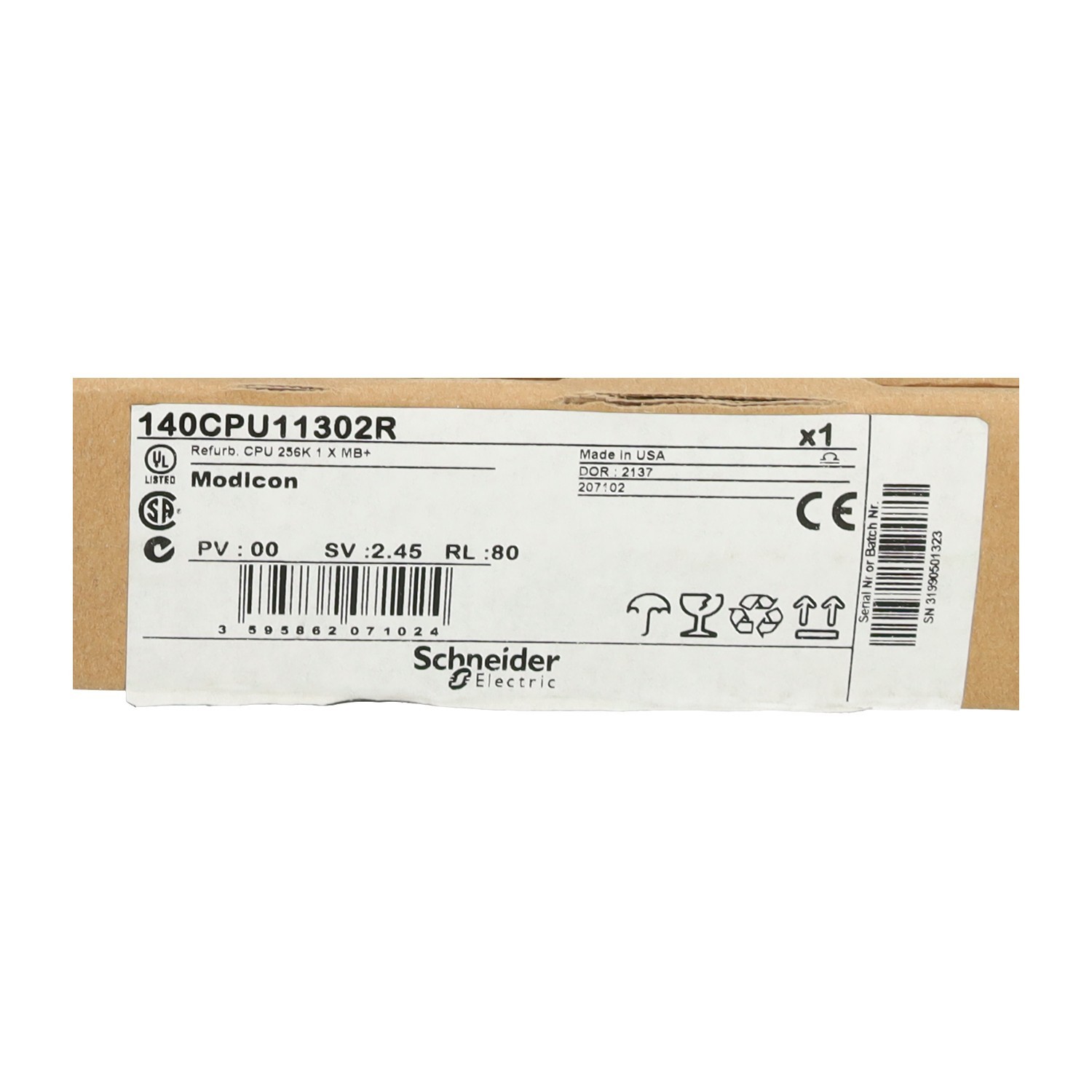 Schneider Electric 140CPU11302R Modicon Quantum Concept Processor New NFP