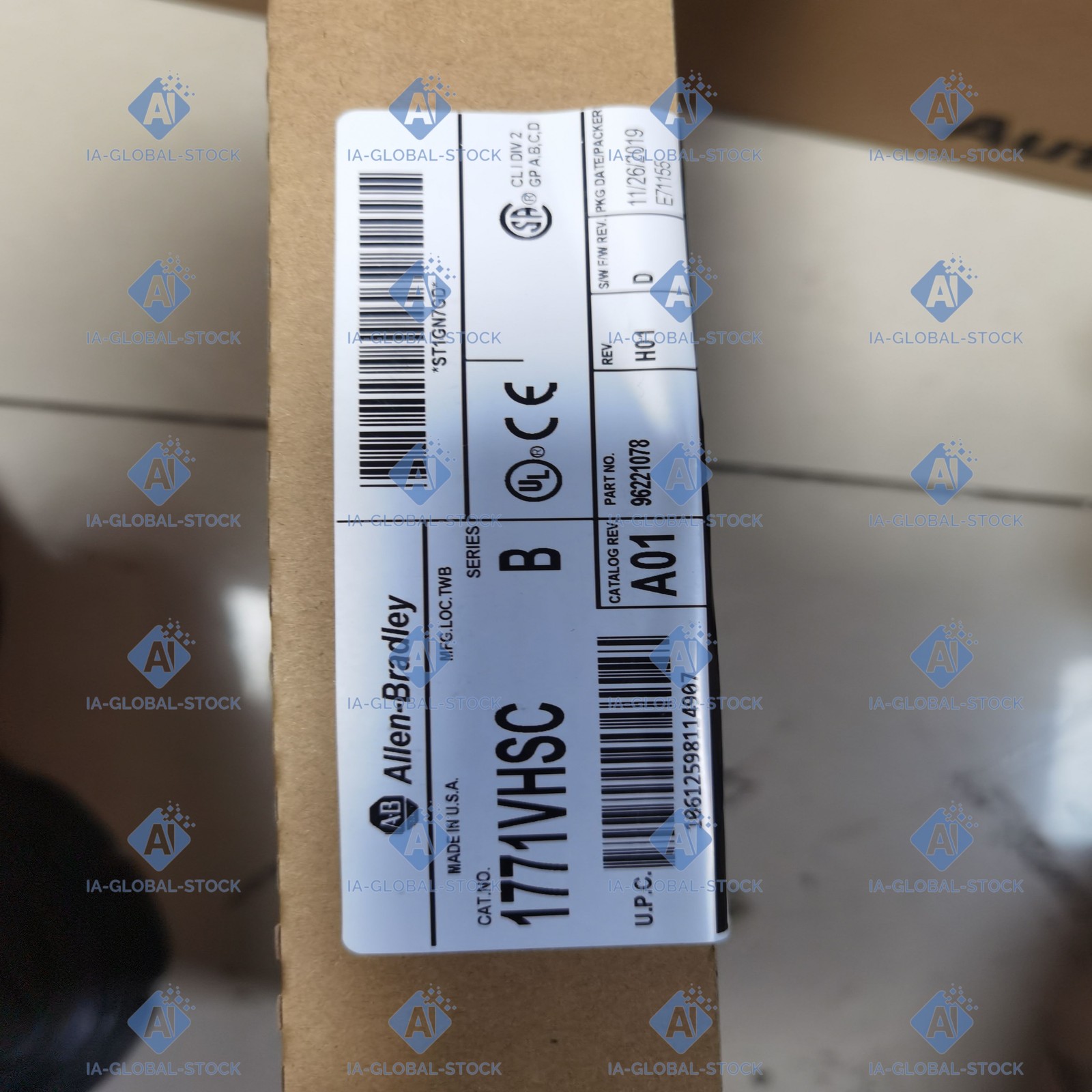 ONE Allen-Bradley Fast delivery 1771-VHSC Warranty Included NEW