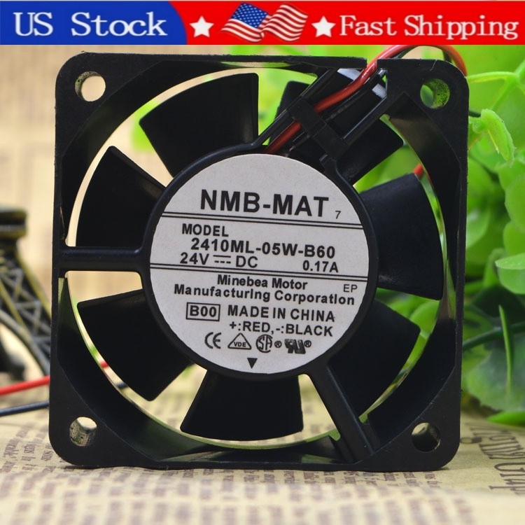 1PCS NEW NMB 2410ML-05W-B60 6025 Axial Cooling Fan 2-wire DC 24V 0.17A 6CM