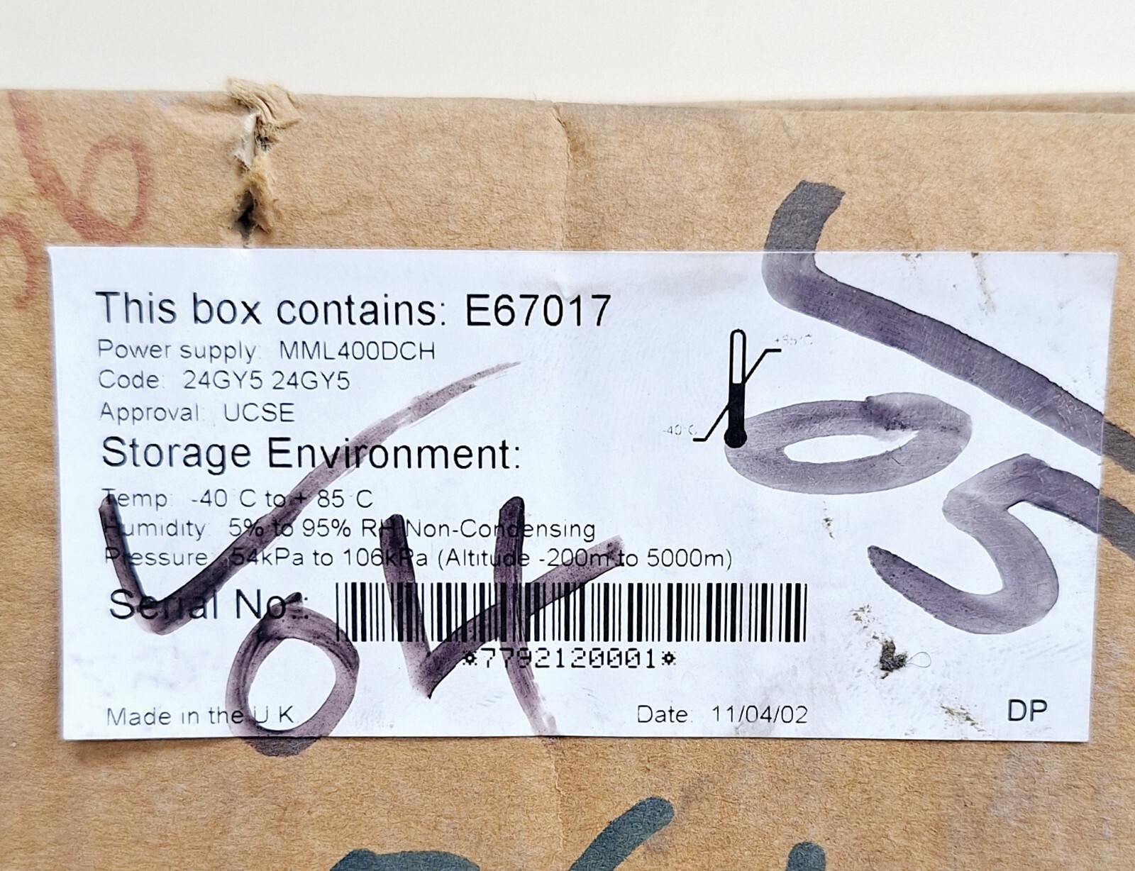 Coutant Lambda Omega MML400DCH / E67017 400 DC Power Supply Unit 48V DC 600A