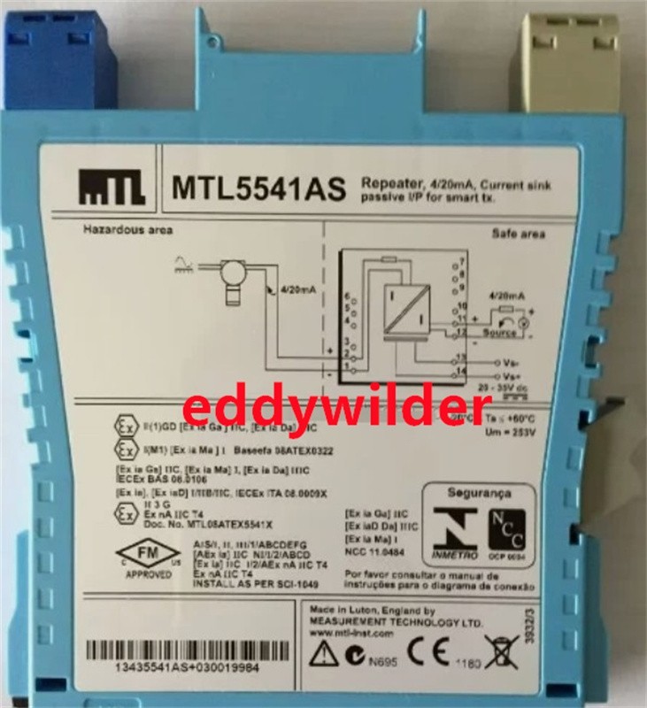 1PC MTL5541AS MTL Lsolated Safety Barrier New In Box