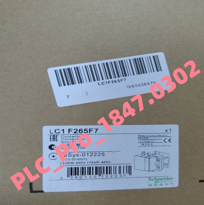 1PCS New Original Schneider LC1F265F7 3p,265A, 110V 50/60Hz Fast delivery
