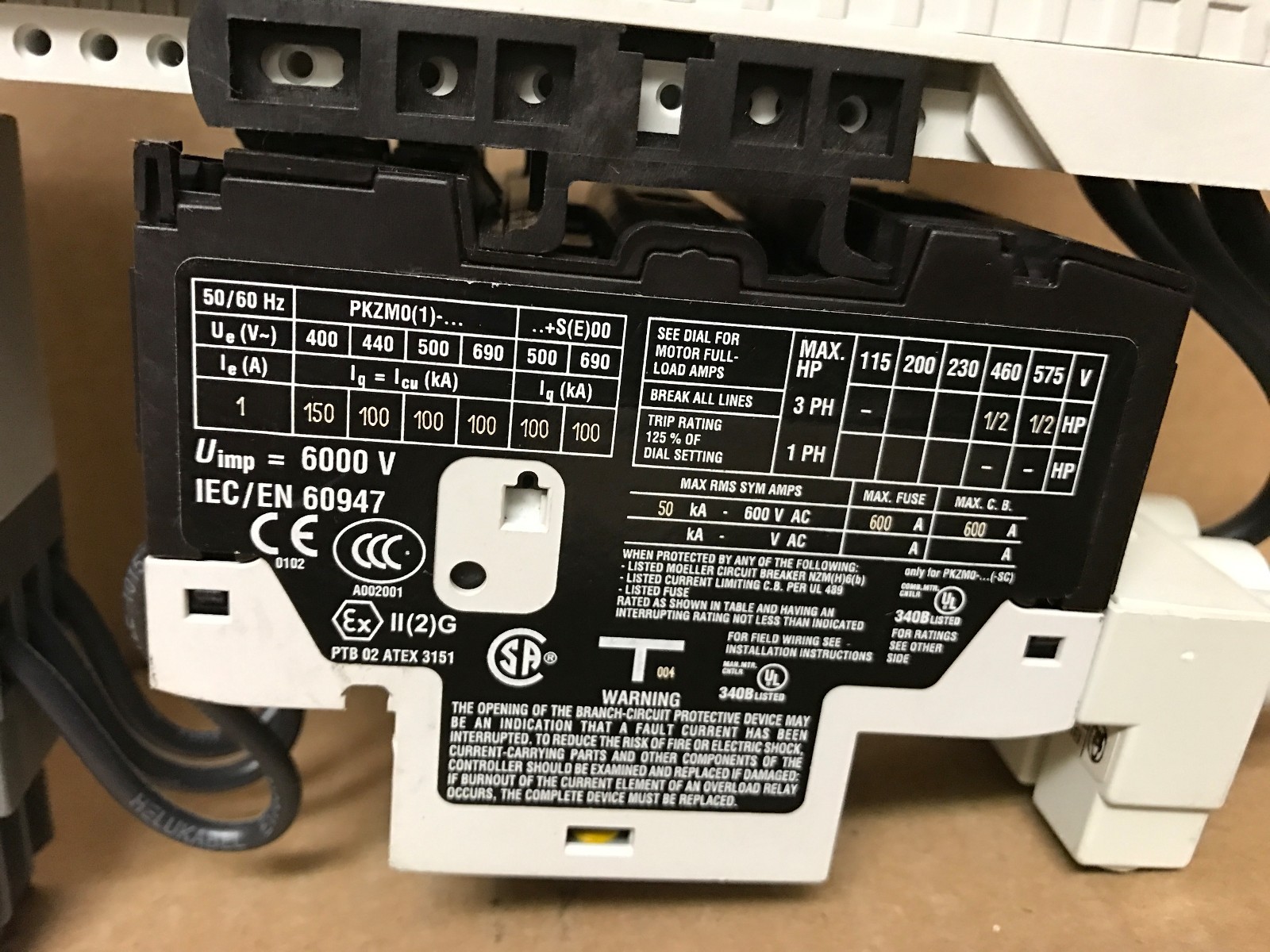 MOELLER PKZM0-1 MOTOR START + ABB CM-PFS + PKZM0+BK25/3-PKZ0-E + WOHNER 32-442