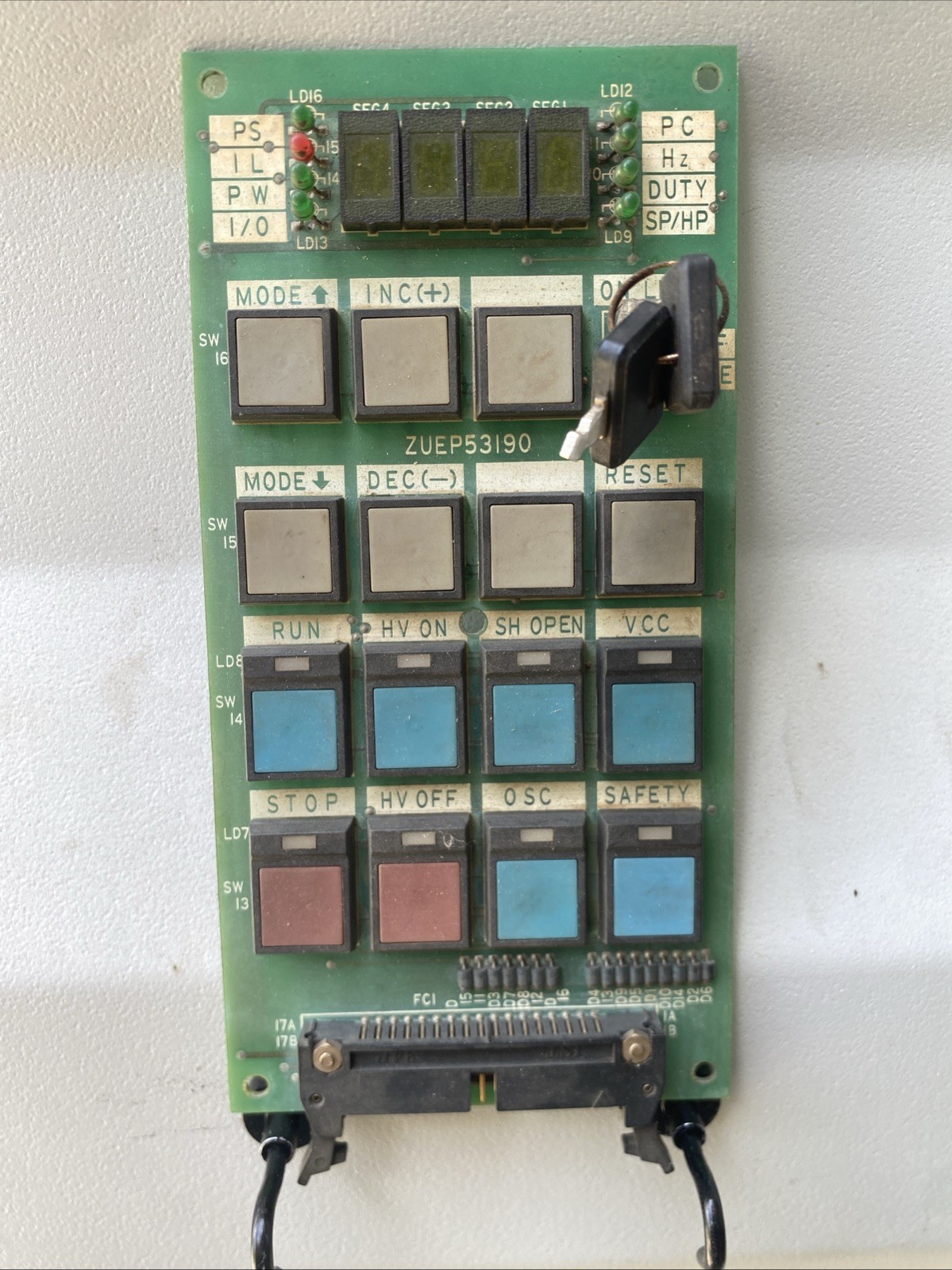 Panasonic ZUEP53190 Push Button Control Panel for Mazak Laser