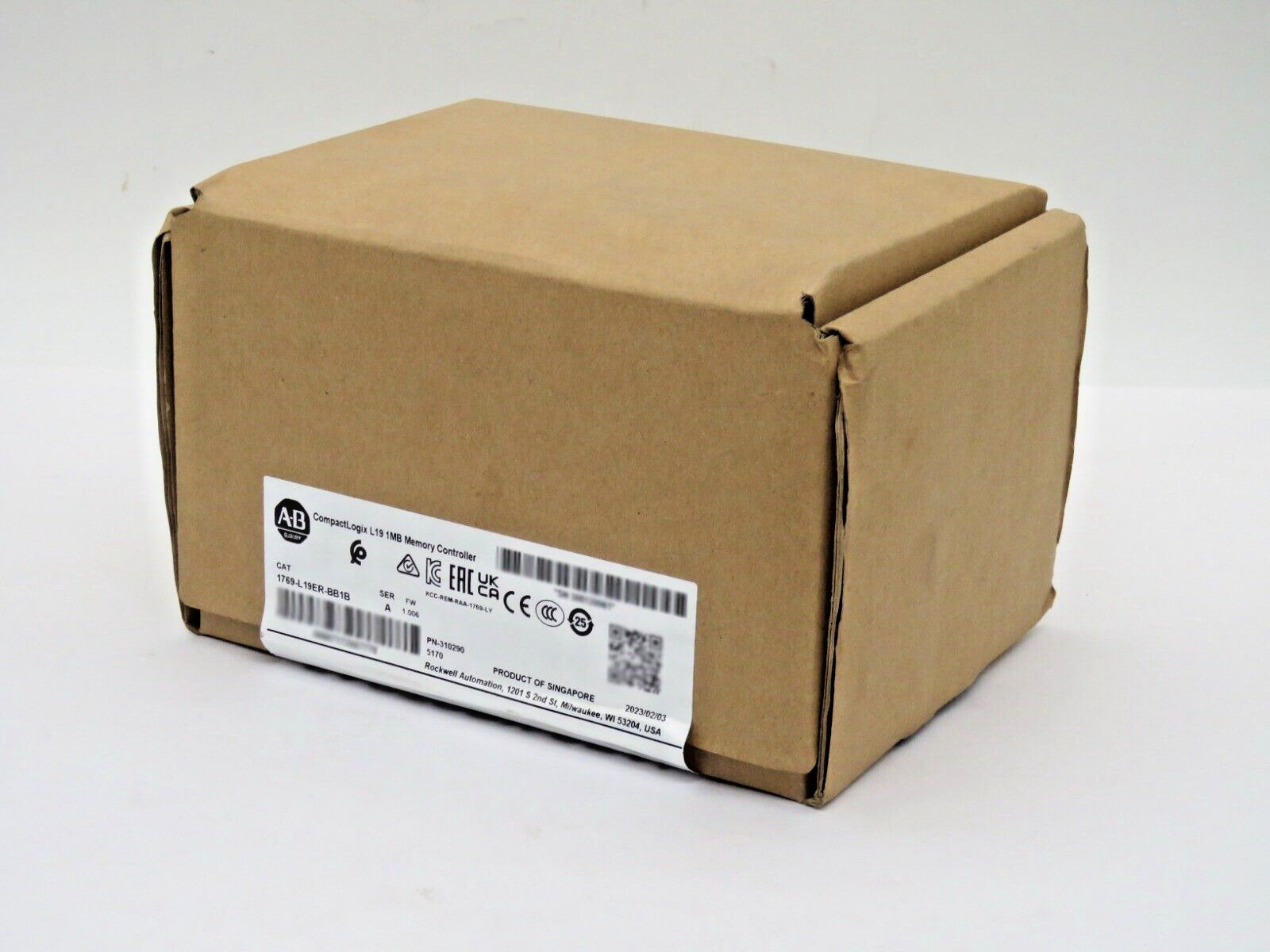 1769-L19ER-BB1B Allen Bradley 1769L19ERBB1B CompactLogix 1MB Memory Controller