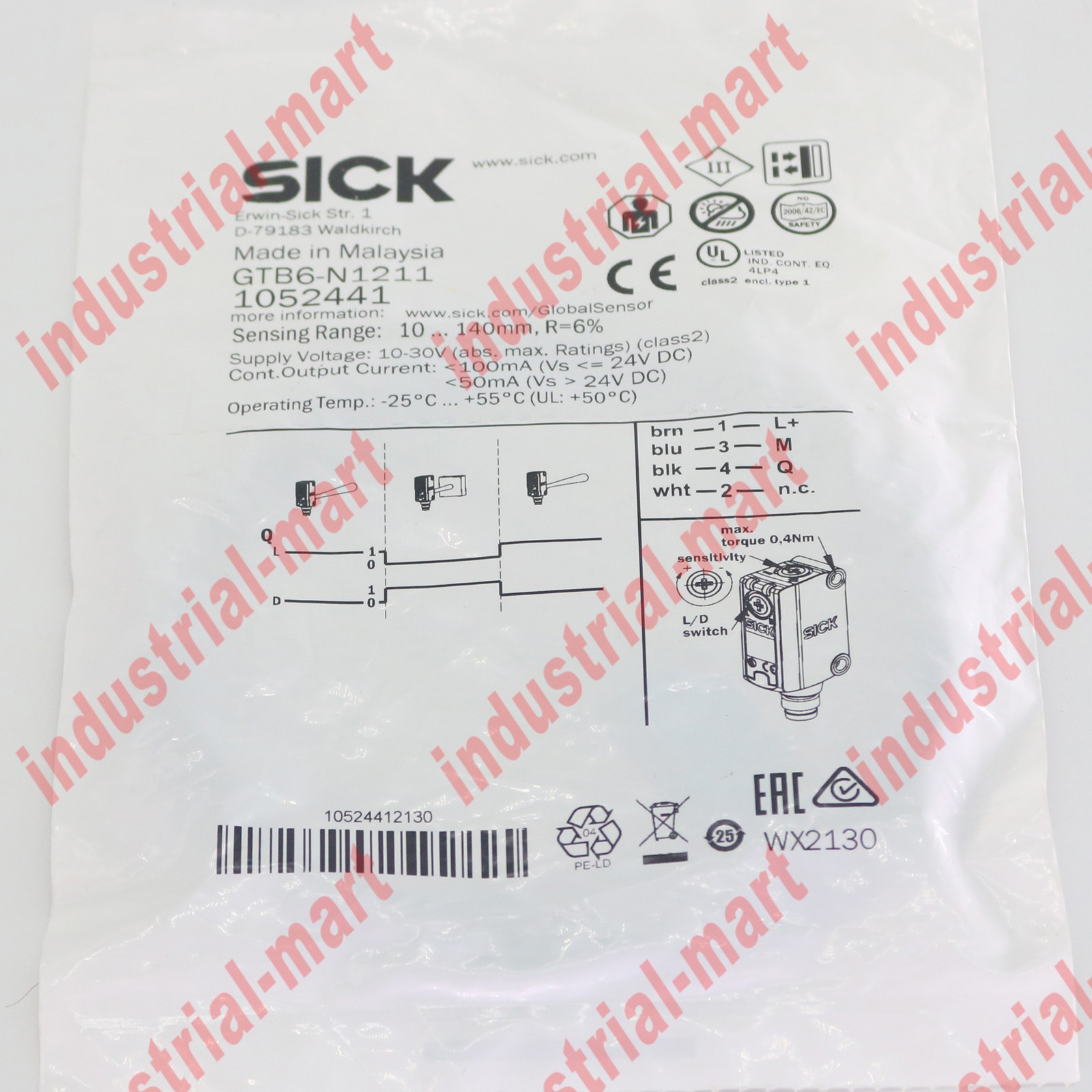 1PC New SICK photoelectric sensor GTB6-N1211 1052441 Fast Shipping