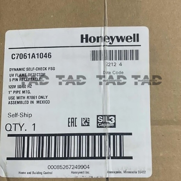 Honeywell C7061A 1046 UV Flame Detector C7061A1046 Brand New Fast Shipping