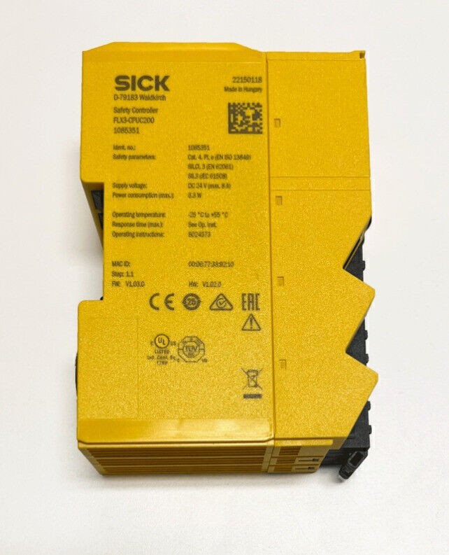 SICK FLEXISOFT SAFETY CONTROLLER 1085351 FLX3-CPUC200 NEw 16983-6 BRAND NEW