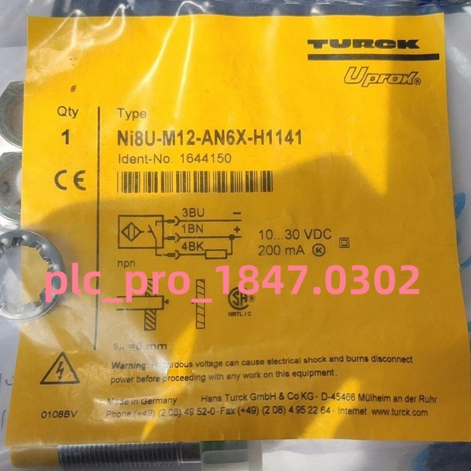 1PCS Brand New TURCK Ni8U-M12-AN6X-H1141 Proximity Switch Sensor Fast delivery