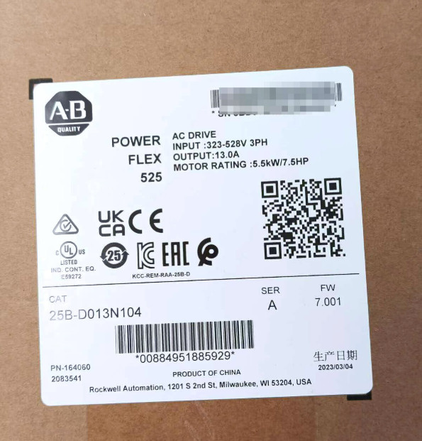 New Factory Sealed 25C-D013N104 A PowerFlex 527 5.5kW / 7.5Hp AC Drive AB