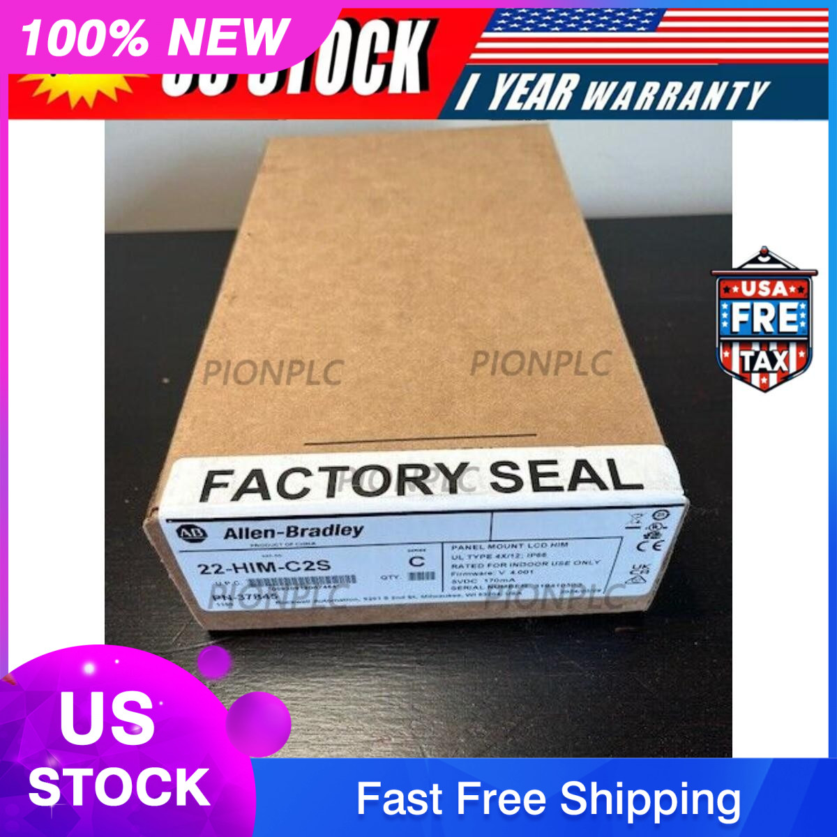 Allen Bradley 22-HIM-C2S VFD Remote Mount HIM Module Interface US Free Tax