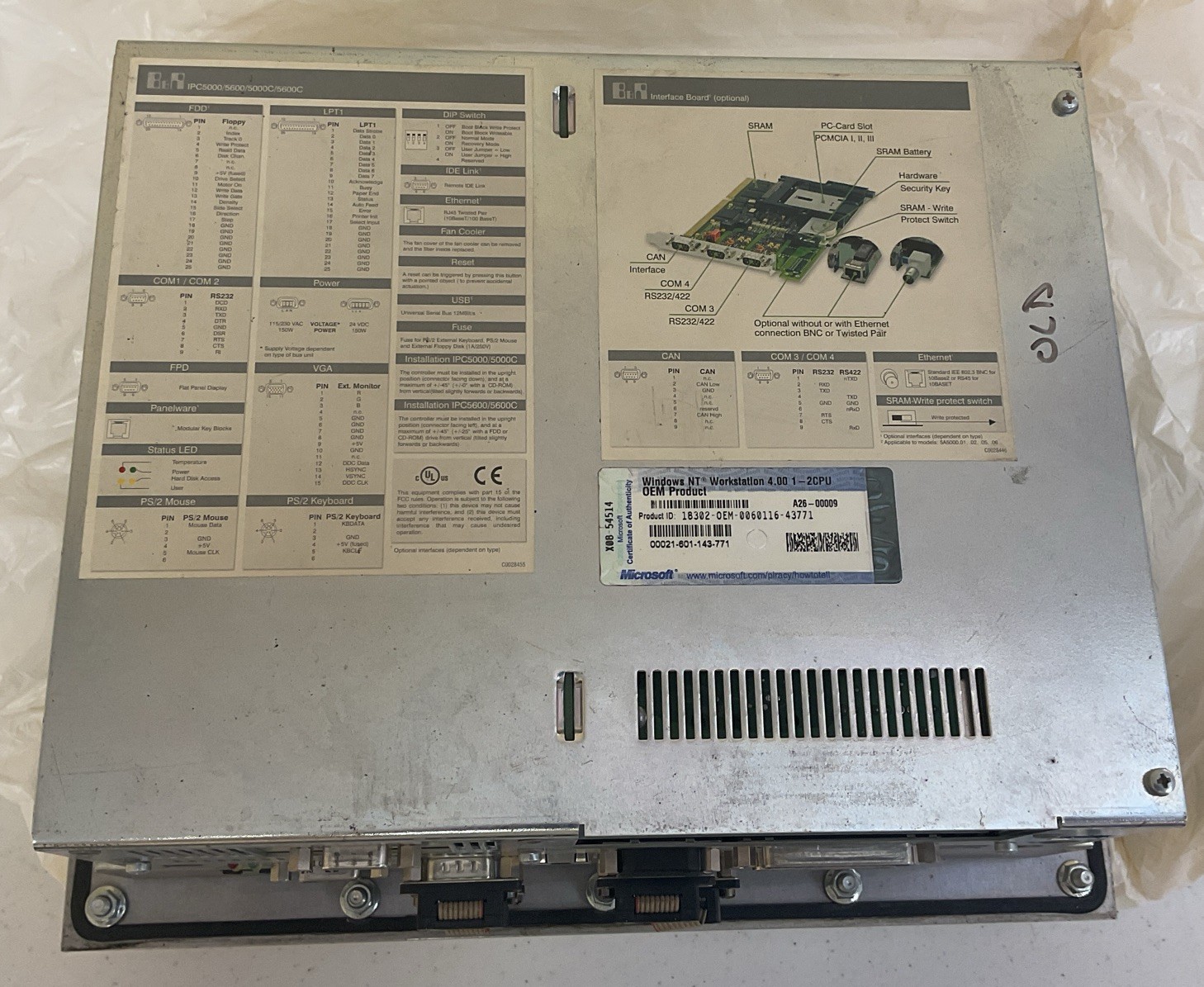 B&R INTERFACE BOARD IPC5000/5600/5000C/5600C TOUCHSCREEN CONTROL PANEL FREE SHIP