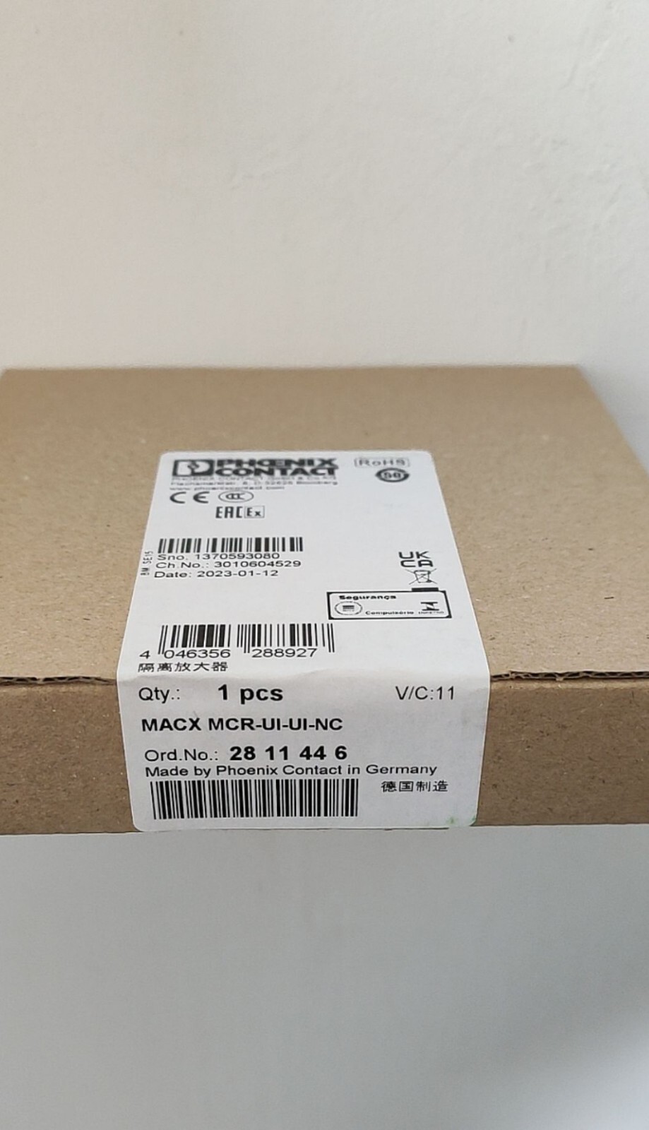 1 pcs Phoenix Contact MACX MCR-UI-UI-NC 2811446 amplifier replace 2810939