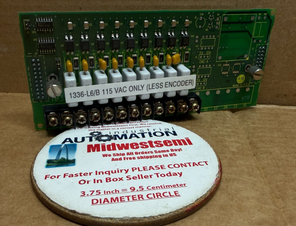 NEW AB 1336-L6/B OPTION CONTROL INTERFACE PCB LESS ENCODER 115VAC ID: 7S108H66