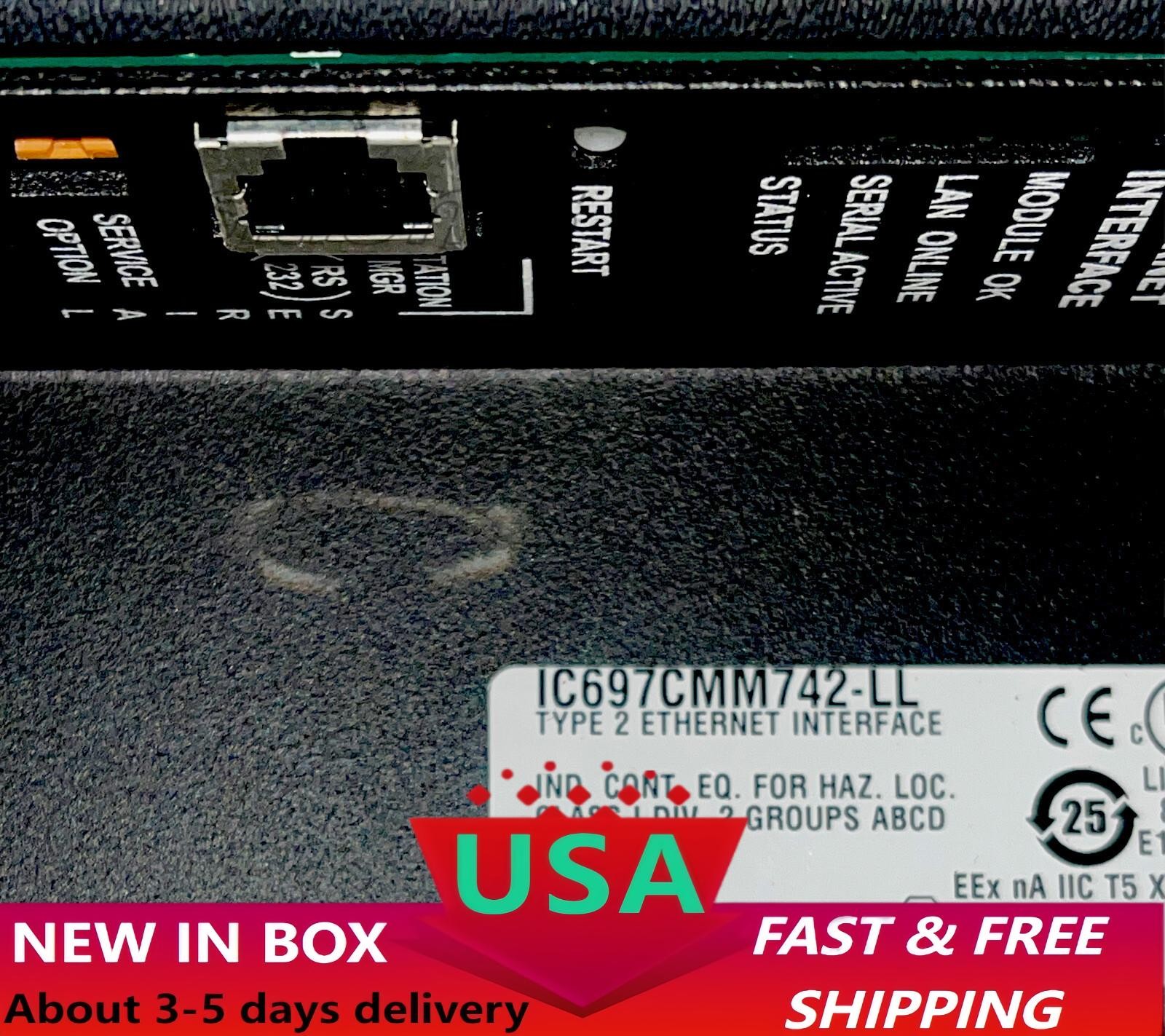 Fanuc IC697CMM742 IC697CMM742-LL Series Ethernet Interface Module US Free TAX