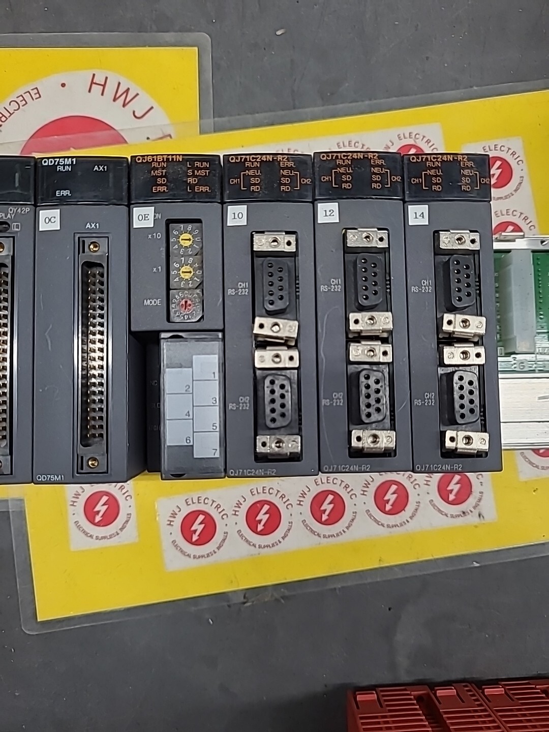 MITSUBISHI CPU MODULE, Q312B BASE UNIT, Q61P POWER SUPPLY, Q06HCPU CPU
