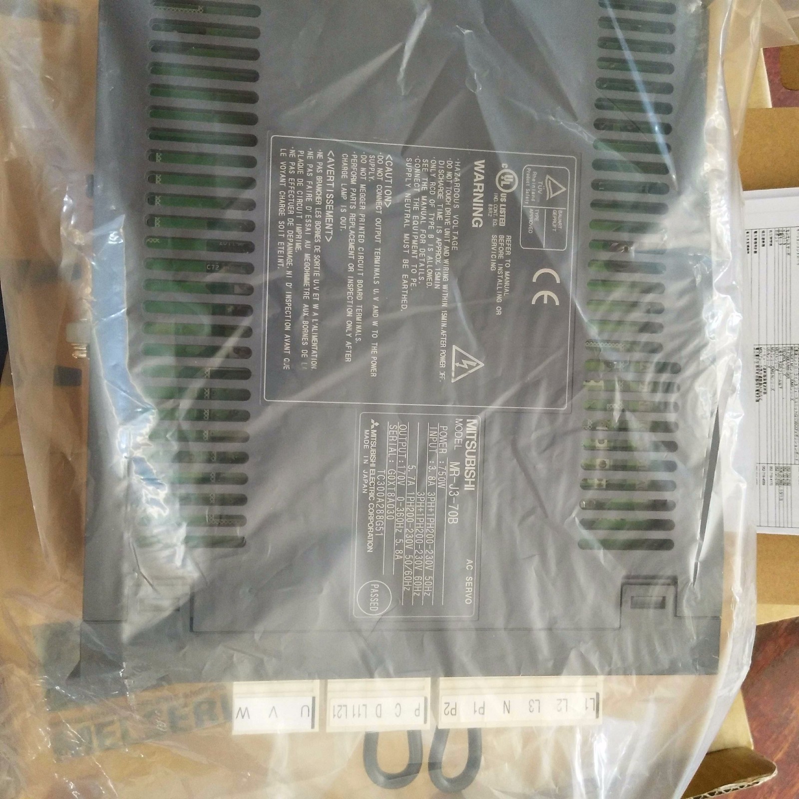 For Mitsubishi MR-J3-70B MRJ370B Servo Drives New