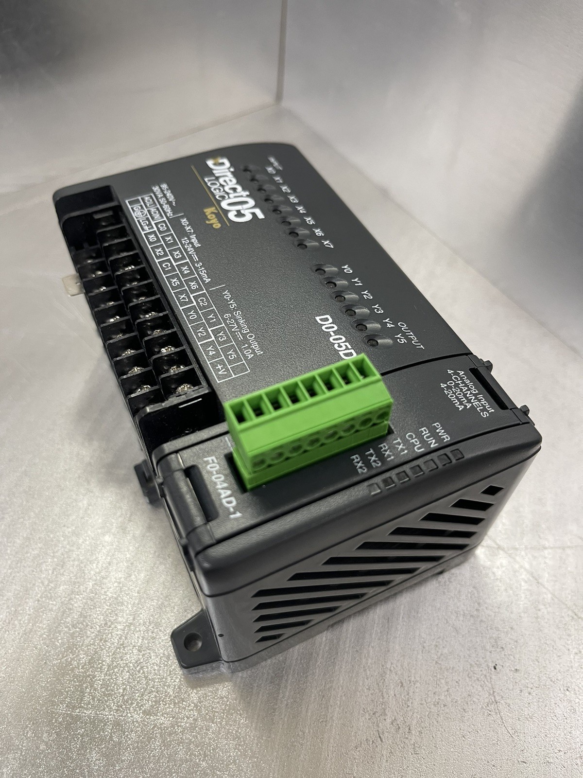 KOYO DIRECT LOGIC 05, PLC. D0-05DD, With ANALOG INPUT F0-04AD-1, New