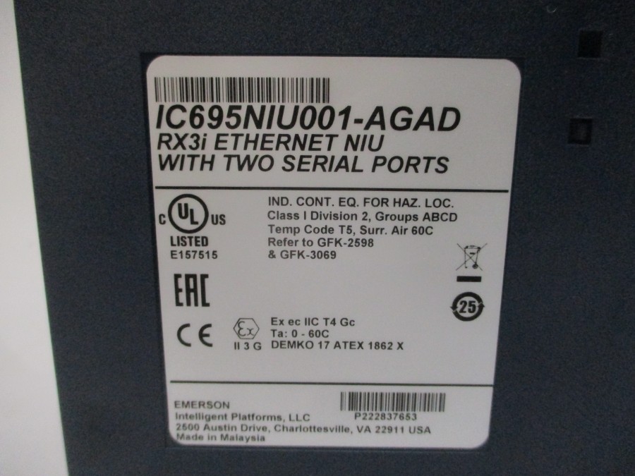 EMERSON IC695NIU001-AGAD NSMP