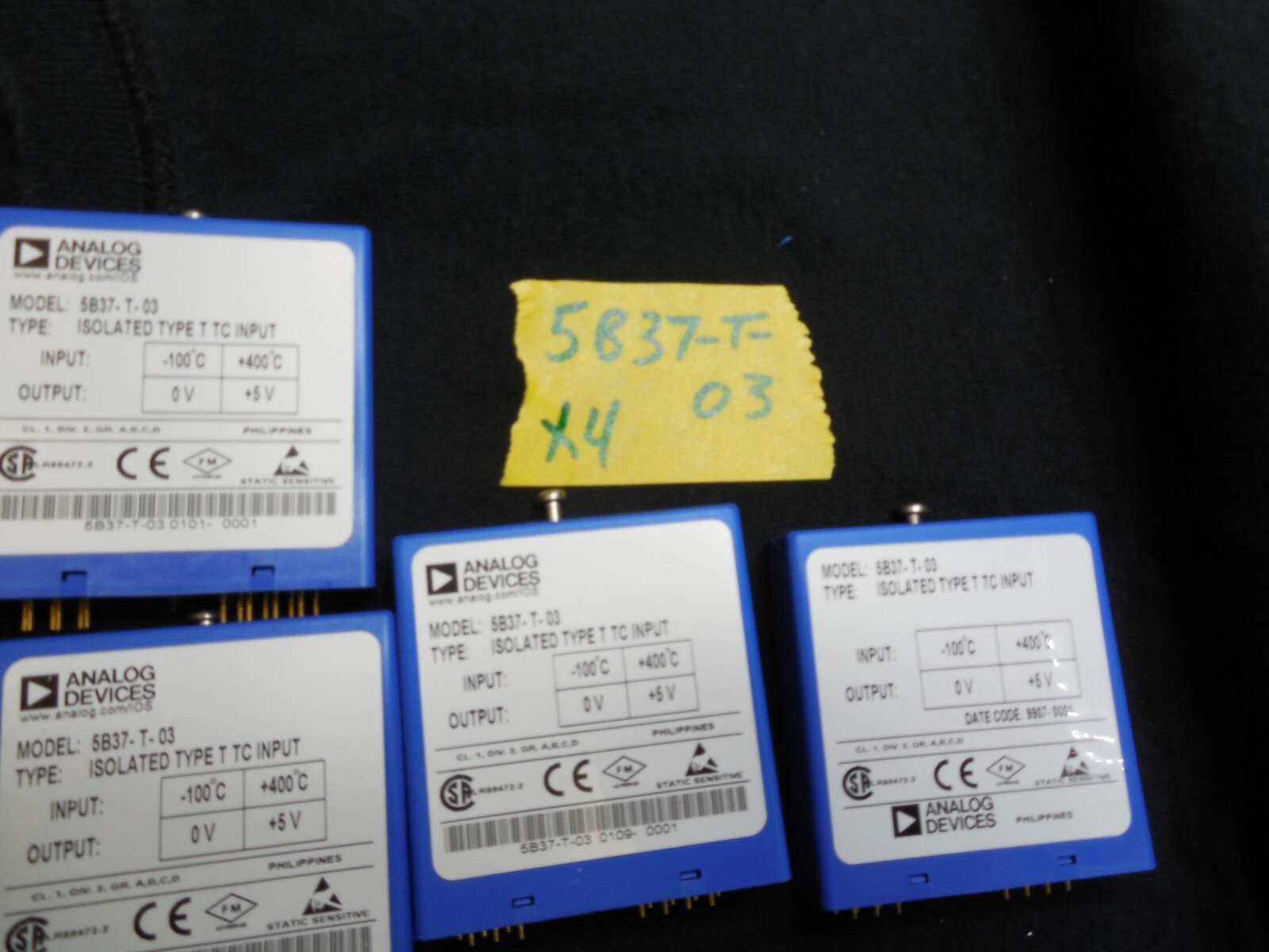 Analog Devices DATAFORTH Modules Isolated Type K T Voltage input Output Lot 16