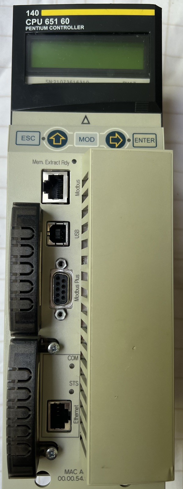 Schneider Automation 140CPU65160 Modicon Digital Pentium Controller Module Unit