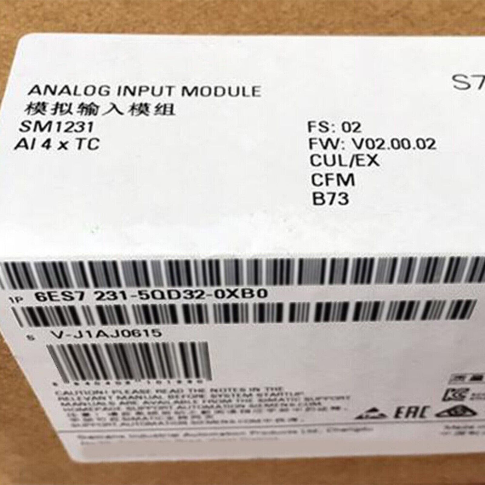 New Siemens 6ES7231-5QD32-0XB0 S7-1200 Analog input SM 1231 6ES7 231-5QD32-0XB0