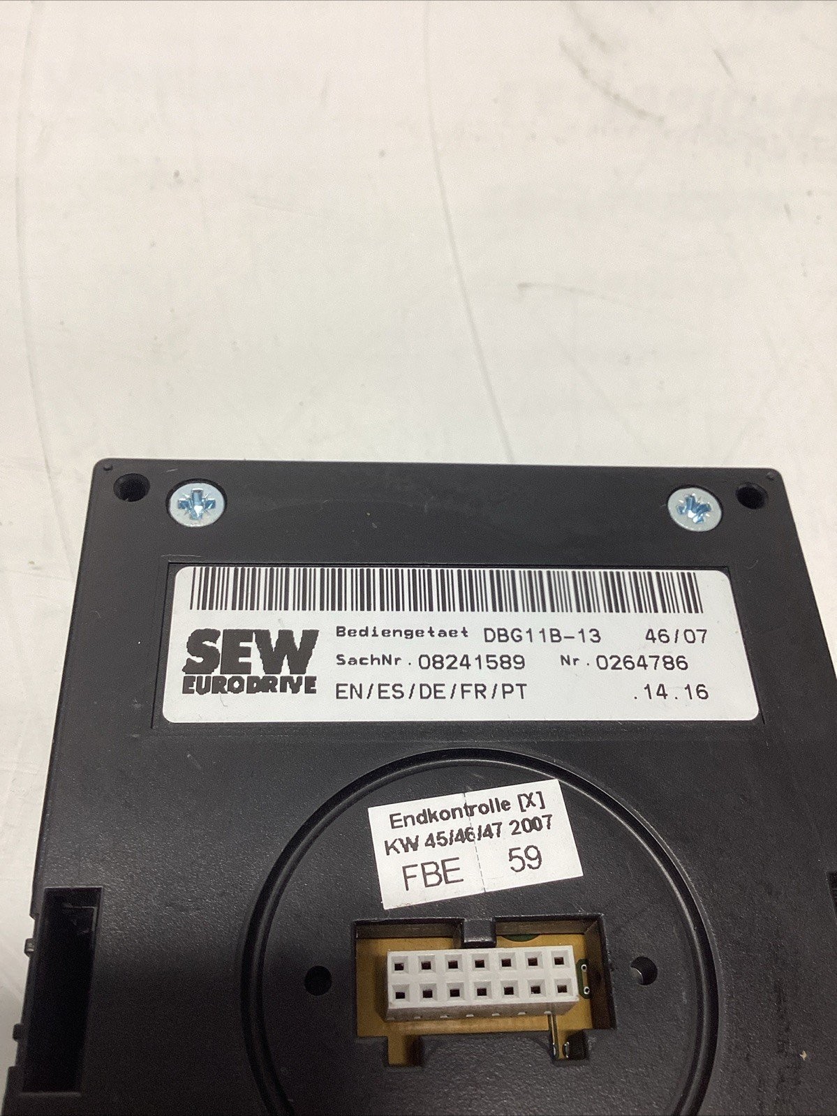 SEW-EURODRIVE MOVIDRIVE® operator panel DBG11B-13 M-452