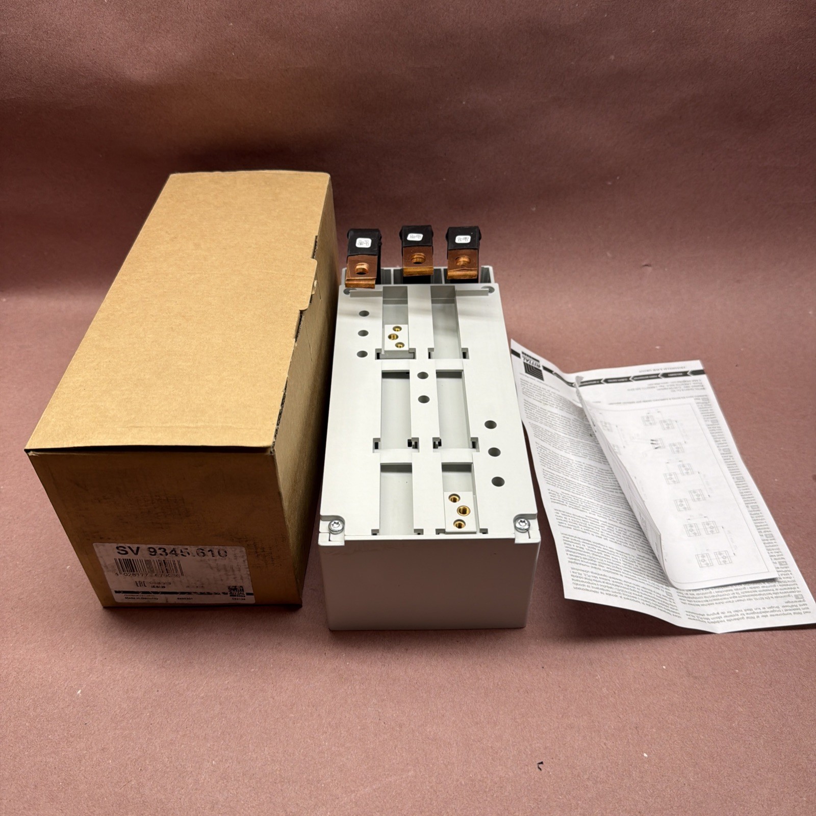 Rittal SV 9345.610 CB Adapter 250A 690V Cable Outlet Bottom | RiLine Busbar NEW