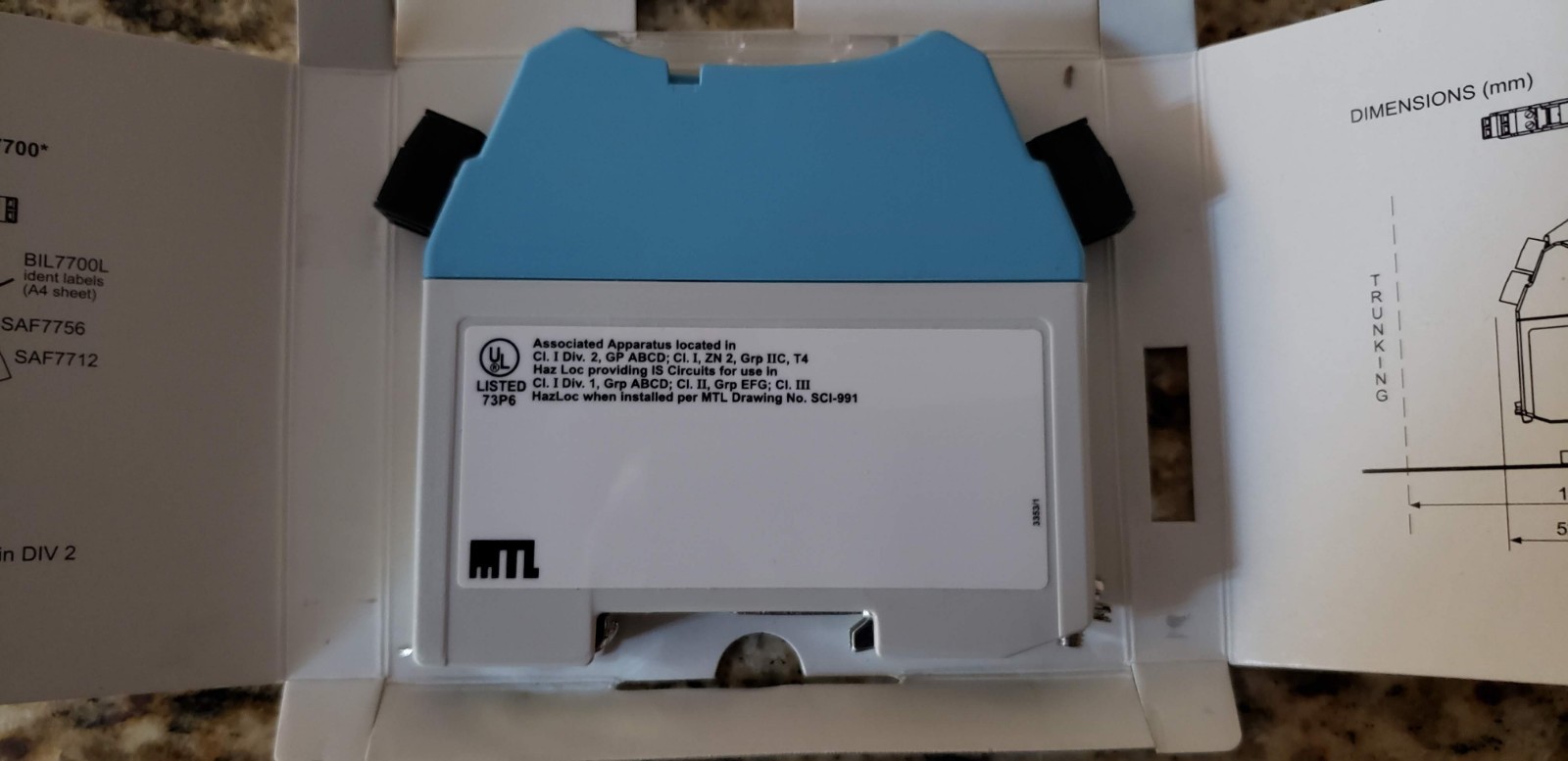 MEASUREMENT TECHNOLOGY LTD MTL INSTRUMENTS MTL7764AC SHUNT-DIODE SAFETY BARRIER