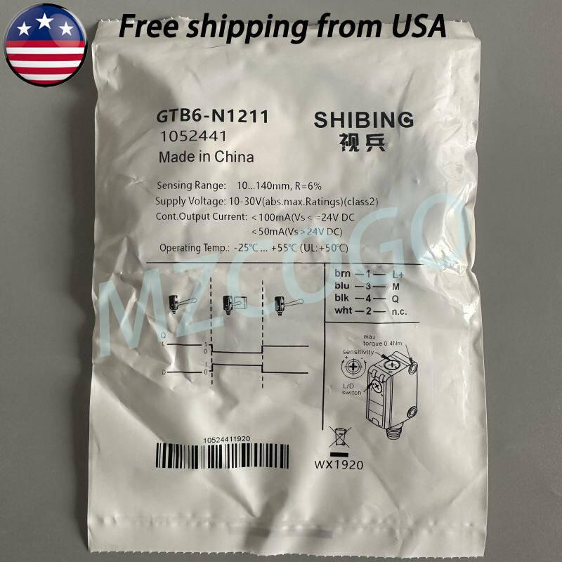 New For SICK GTB6-N1211 1052441 Photoelectric Sensor GTB6N1211 Shipped From USA