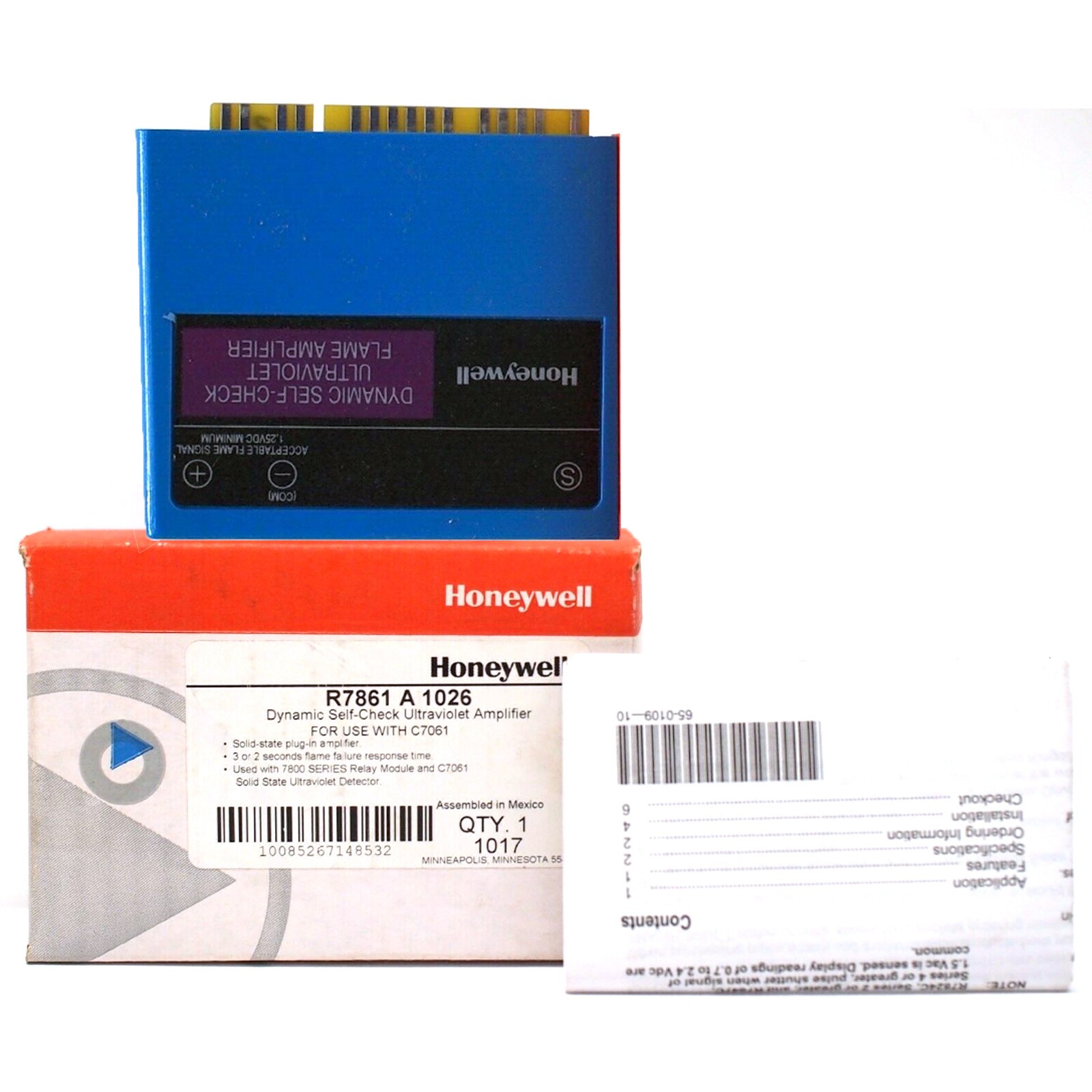 New Genuine HONEYWELL R7861A1026 Ultraviolet Flame Amplifier In Box
