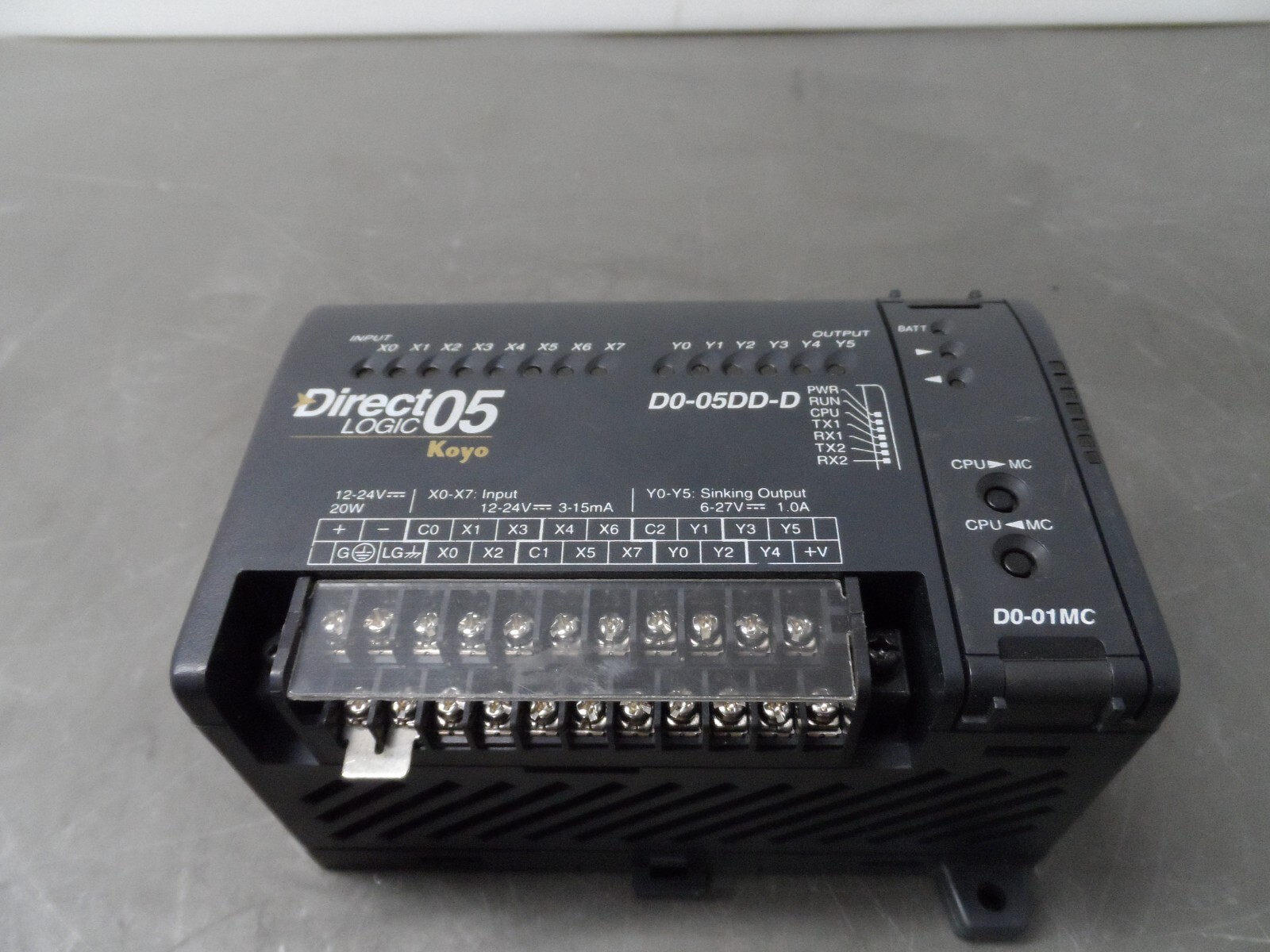 KOYO D0-05DD-D PROGRAMMABLE LOGIC CONTROLLER DIRECT LOGIC 05 (24994)