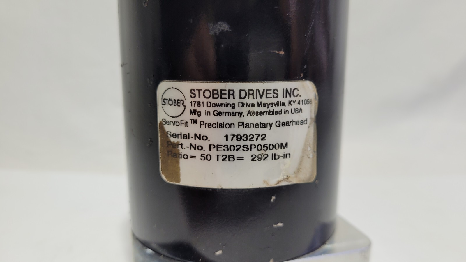 STOBER PE302-SP-0500-M ServoFit Precision Planetary Gearhead 50:1 PE302SP0500M
