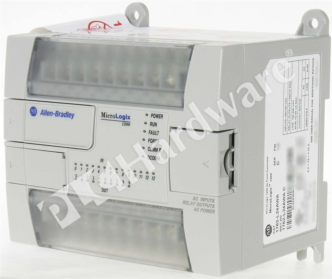 Open Pre-owned Allen Bradley 1762-L24AWA /C MicroLogix 1200 AC Power Controller