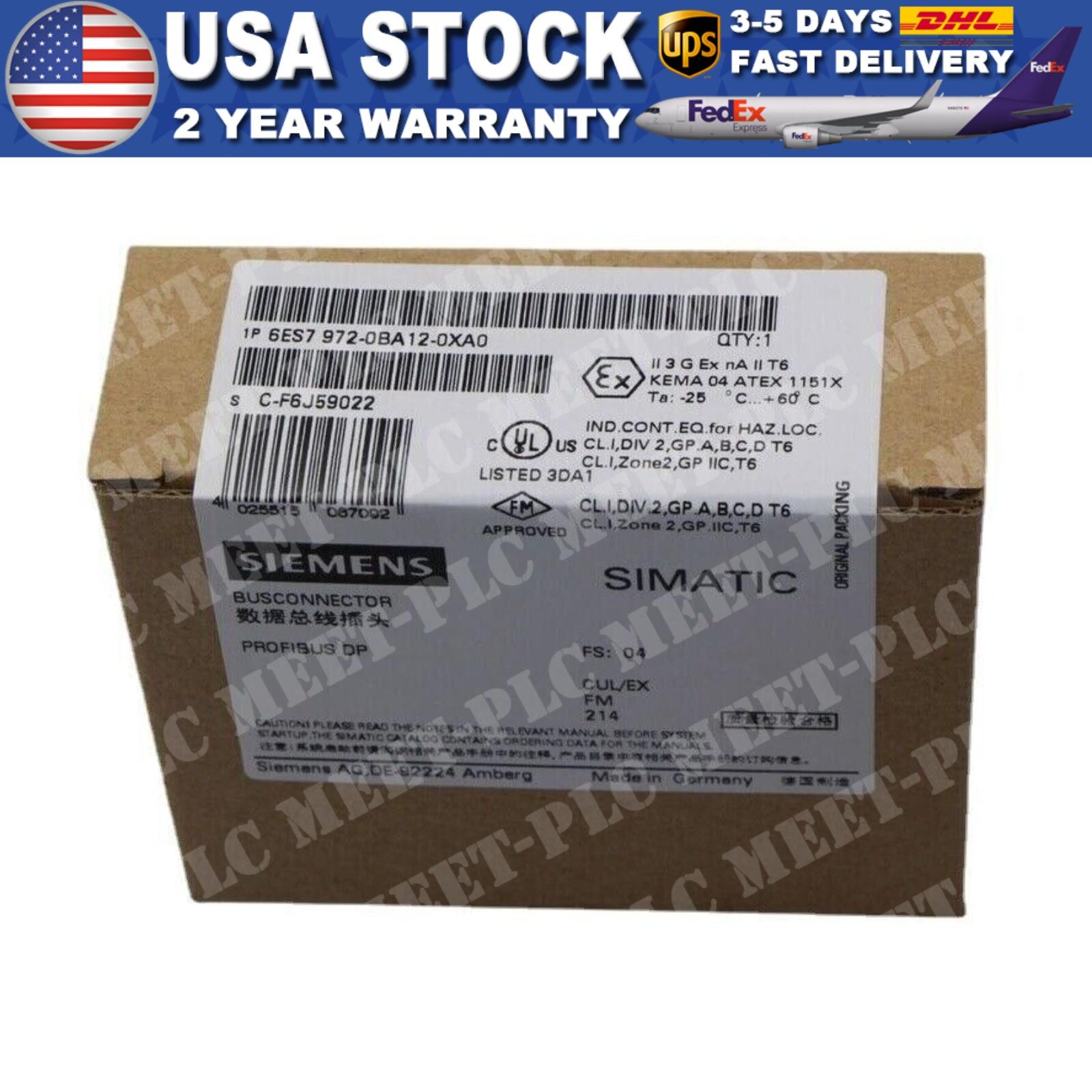 1PC NEW IN BOX SIEMENS 6ES7972-0BA12-0XA0 Connector 6ES7 972-0BA12-0XA0