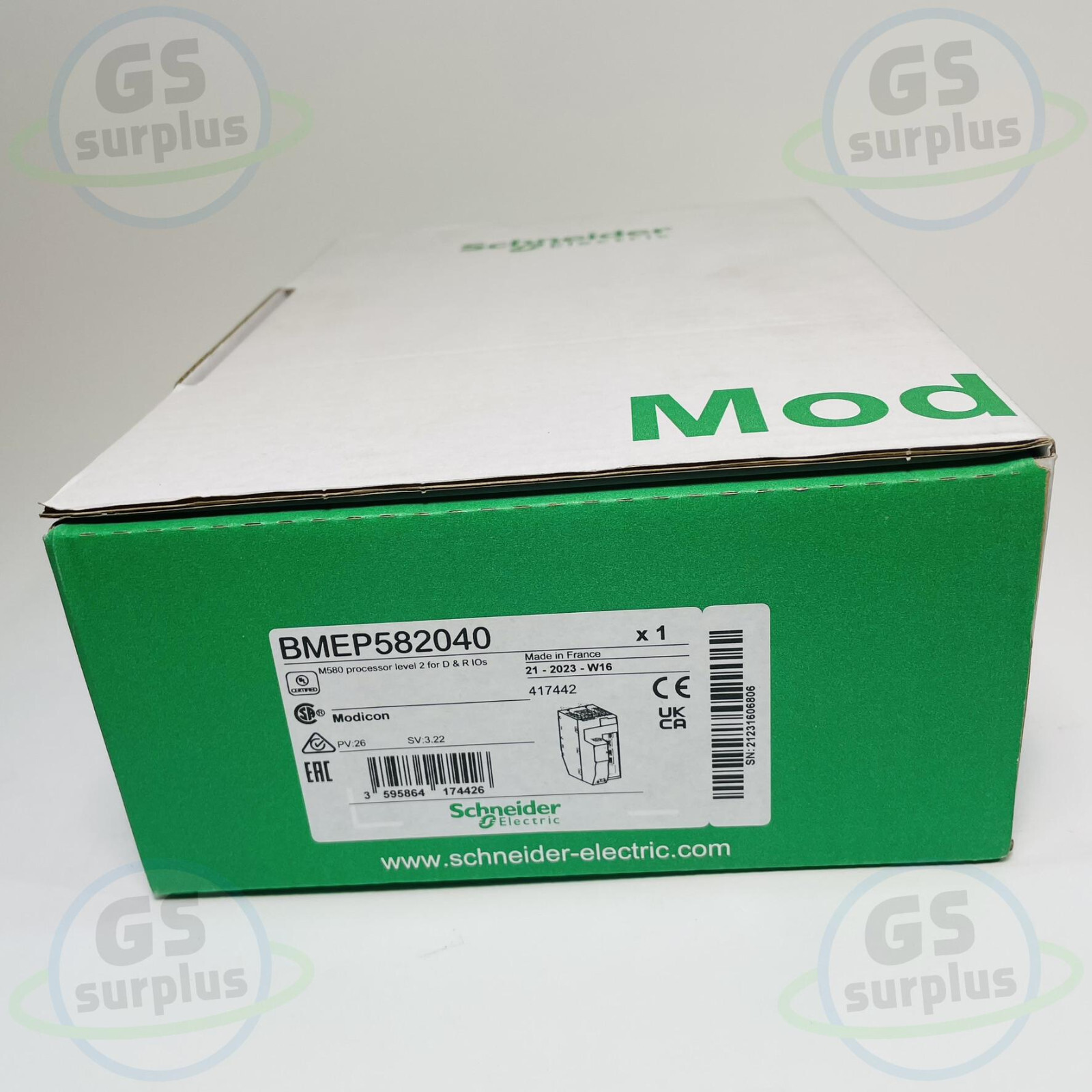 New 2023 Schneider BMEP582040 / 417442 Modicon M580 Processor