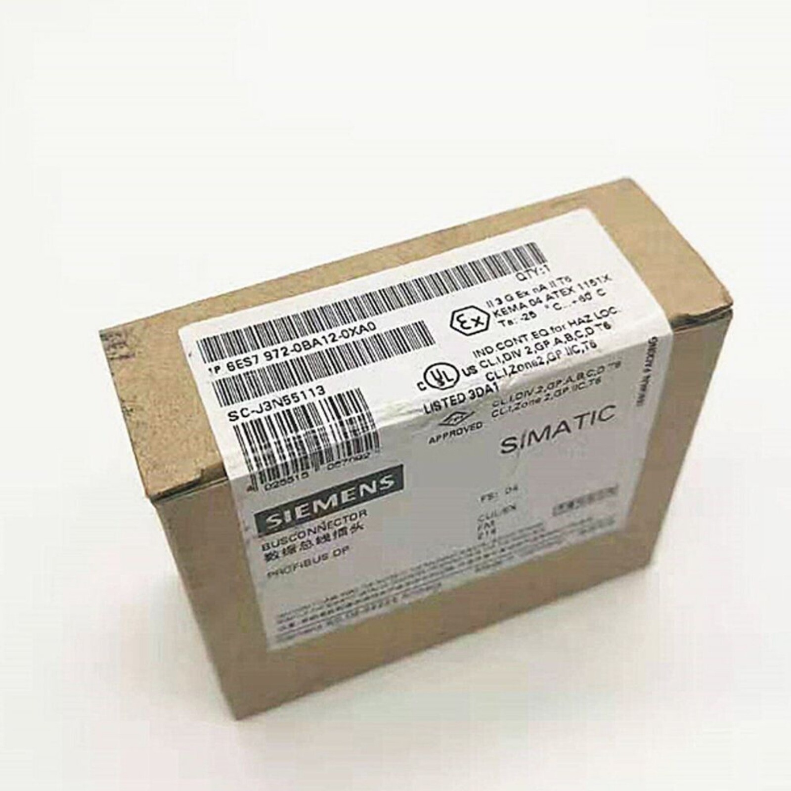 New Siemens Profibus DP Connector 6ES7972-0BA12-0XA0 6ES79720BA120XA0