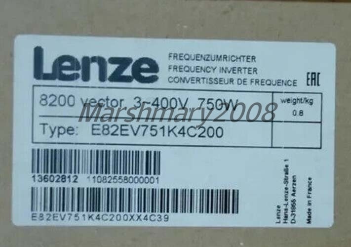 E82EV751_4C200 NEW LENZE E82EV751K4C200 Inverter 8200 Vector 0.75kW