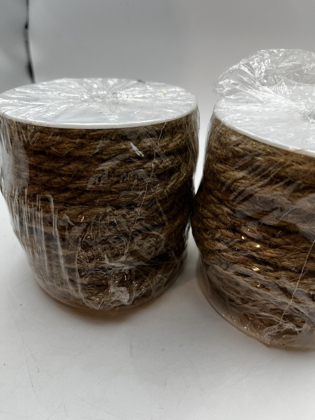 2 Rolls Of BURLAP ROPE-6MM 12 yards Each Roll 5947 Natural