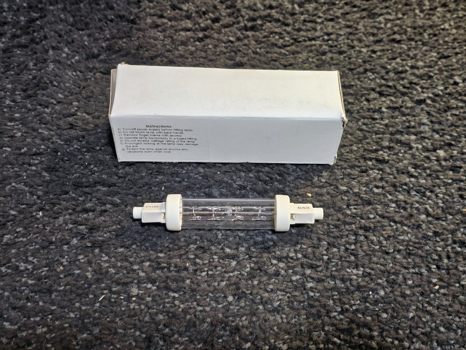 (QTY 10) Victory Lighting 64241017 240v 100w R7s Cap QIR Halogen InfraRed