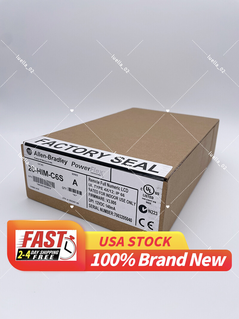New Allen Bradley 20-HIM-C6S SER. A Powerflex Panel Mount LCD HIM 20HIMC6S
