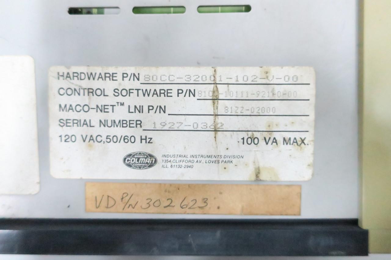 Barber Colman 80CC-32001-102-V-00 Sequence Module 120v-ac