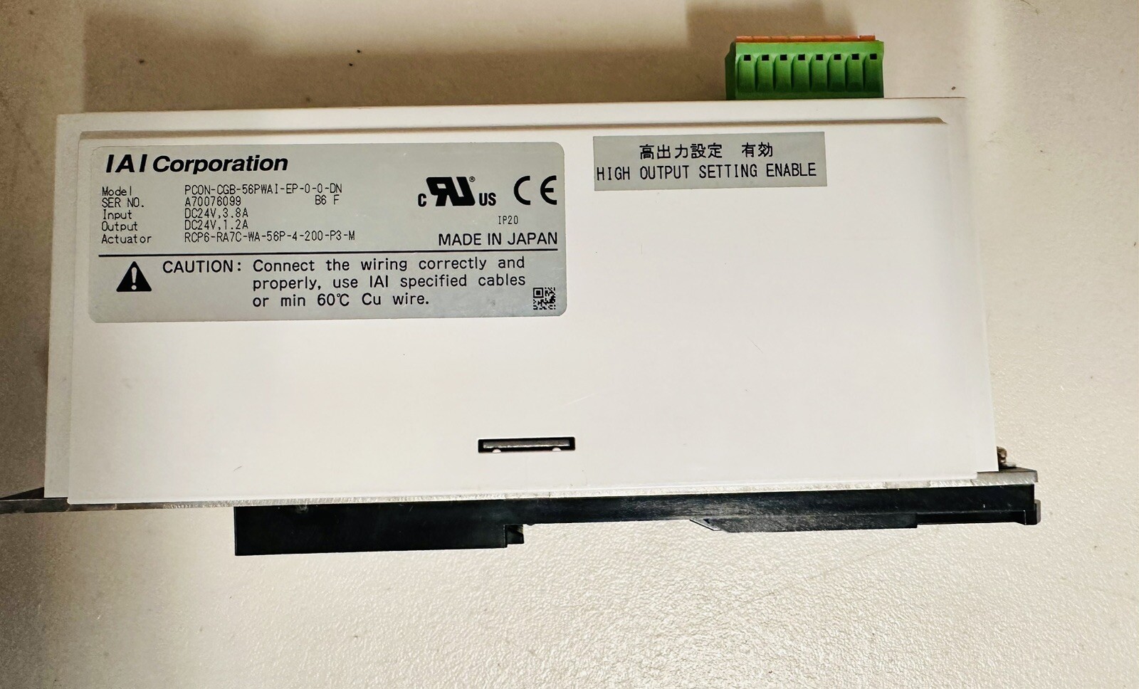 IAI- PCON-CGB-56PWAI-EP-0-0-DN / PCONCGB56PWAIEP00DN (NEW NO BOX)