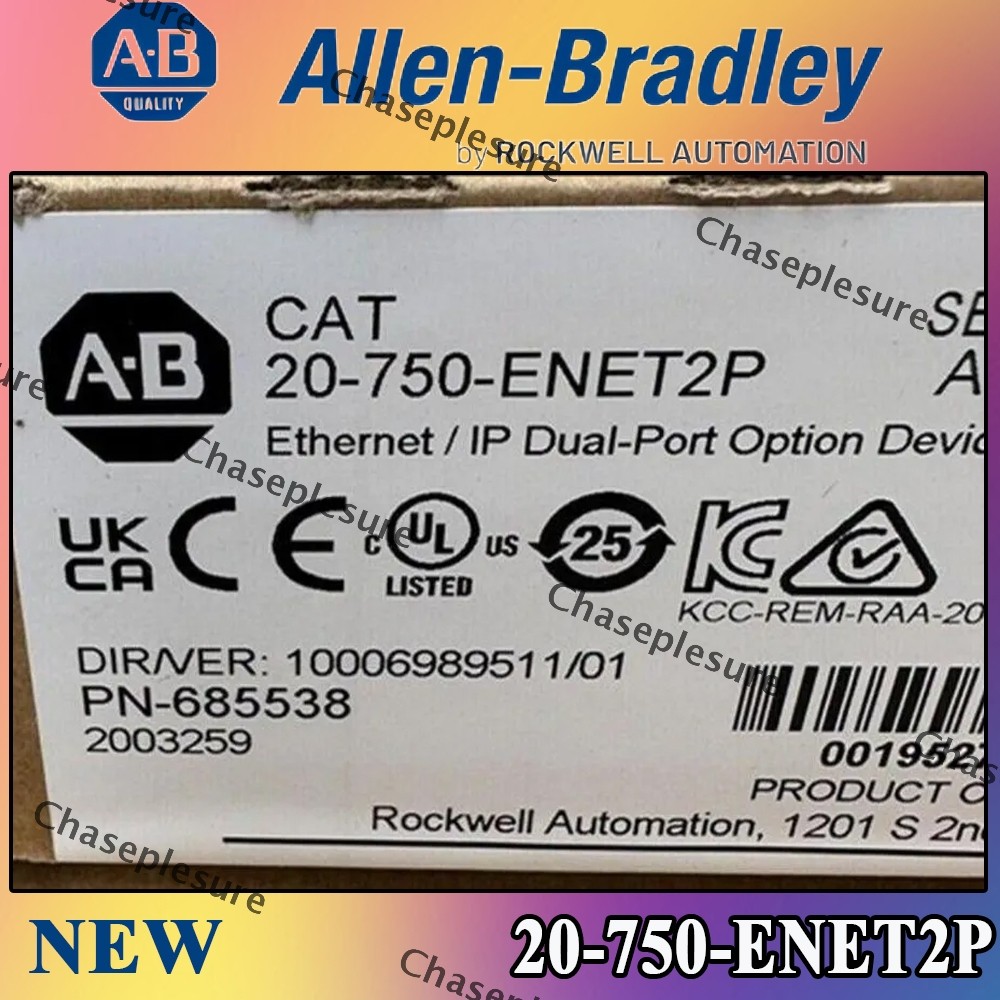 New Sealed NEW PLC 20-750-ENET2P Ethernet/IP Dual-port Option Device US