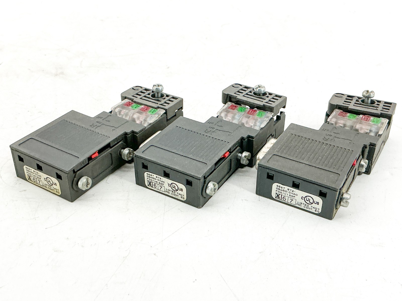Lot of 3 Siemens 6ES7 972-0BA50-0XA0 Bus Connectors