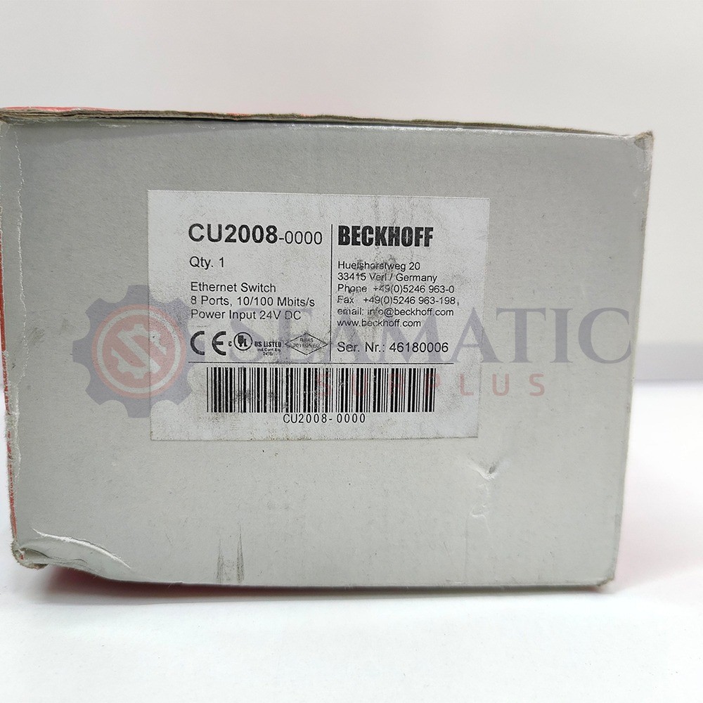 New BECKHOFF CU2008 | Infrastructure, 8-port switch, Ethernet , V#842A